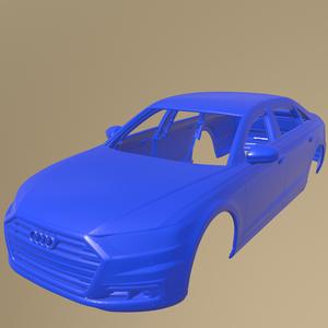 Audi A8L 2018 PRINTABLE CAR BODY