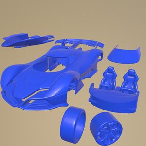 alfa romeo 8c r tazio 2020 Printable Car In Separate Parts