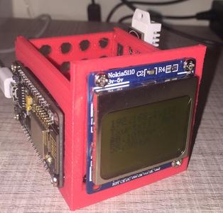 NodeMCU ESP8266 + LCD nokia 5110 + DHT22