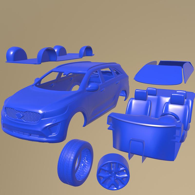 Kia Sorento UM 2015 PRINTABLE CAR IN SEPARATE PARTS