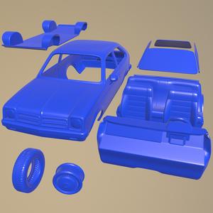 Chevrolet Chevette coupe 1976 PRINTABLE CAR IN SEPARATE PARTS