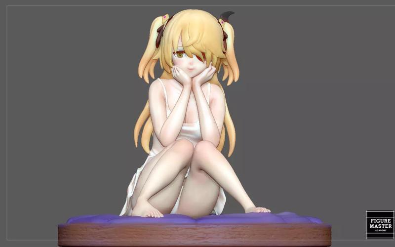 FISCHL GENSHIN IMPACT STATUE CUTE GIRL 2 GAME CHARACTER ANIME