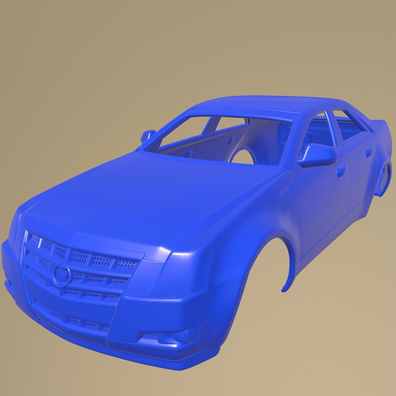 Cadillac CTS sedan 2007 PRINTABLE CAR BODY