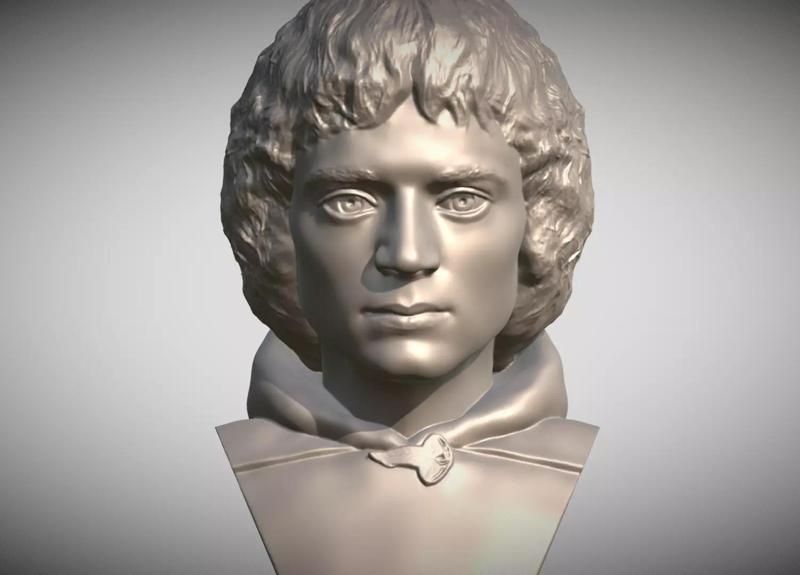 Frodo Baggins from The Lord of the Rings bust