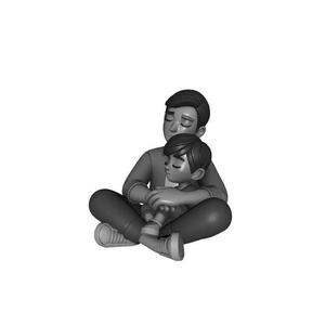Father and Son 3D Print Father Day