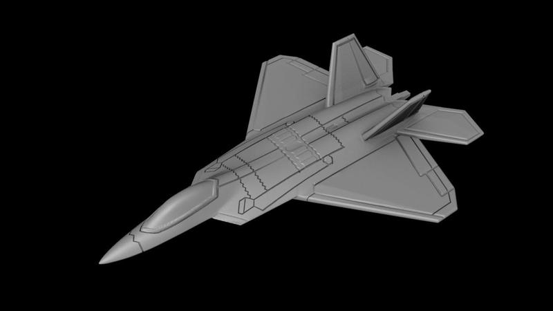 F-22 Raptor Scale 1:144 Printable Stl Files
