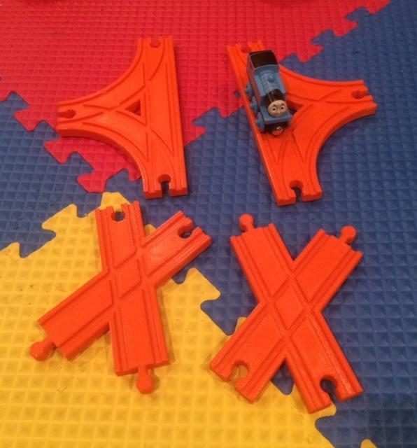 Thomas the Train track pieces (criss-cross, 3-way, tunnel)