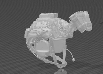 tactical fast helmet + accessories