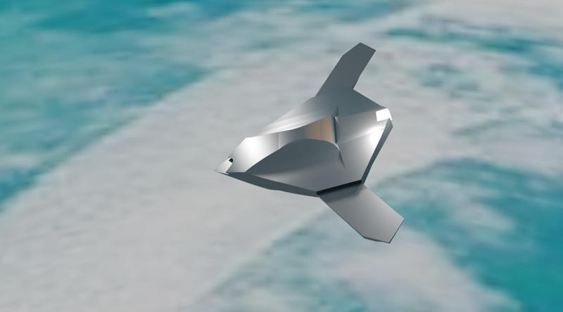 Stealth UAV Drone inspired by X-47B - 3D Printable Model with the possibility of rescaling.
