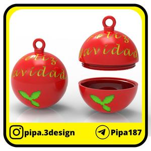 CHRISTMAS SPHERES WITH A SURPRISE DOUGHNUT - MERRY CHRISTMAS