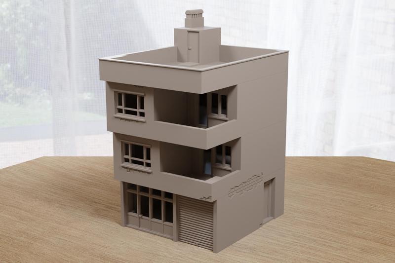 Modern Arab Urban Building MET_02 - Modern Warfare Miniature Wargaming Terrain