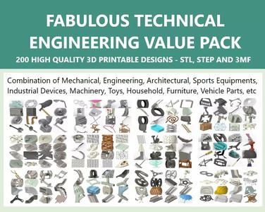 FABULOUS TECHNICAL ENGINEERING VALUE PACK 3D Model Collection
