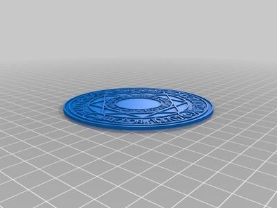 Magic circle coasters of Lyrical Nanoha