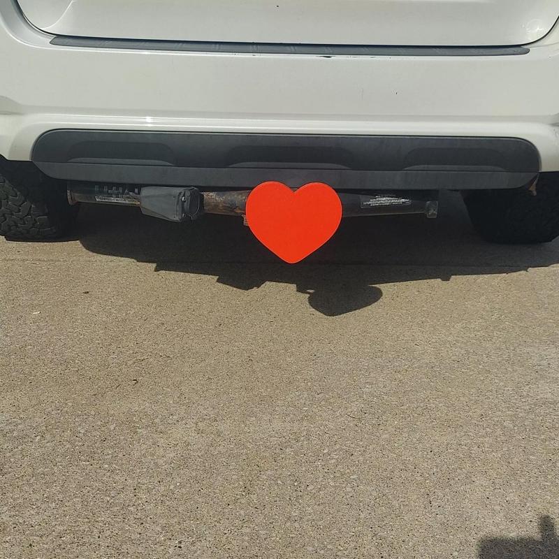 Heart or Love Trailer Hitch Cover