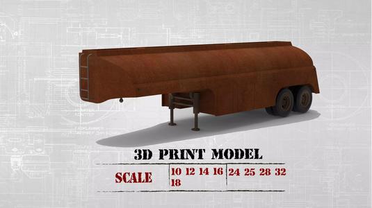 Fuel Tanker trailer for Truck from the movie Duel