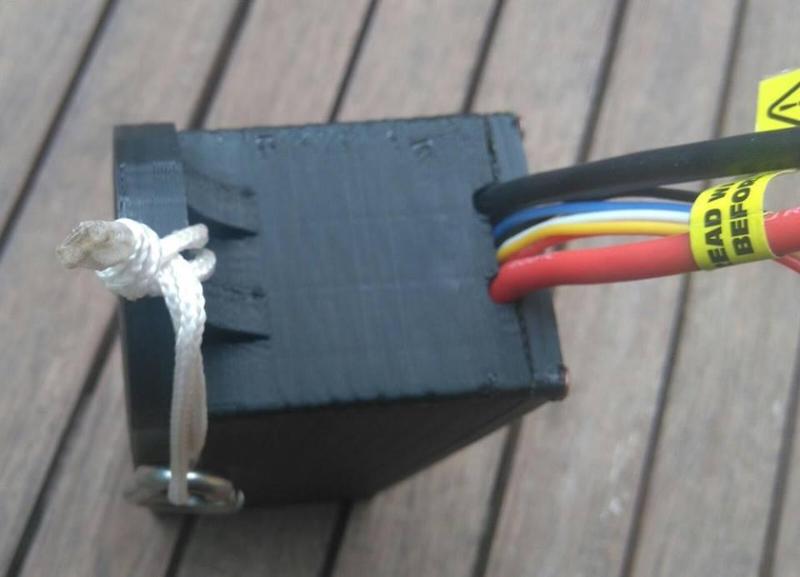 LiPo battery cover for caving
