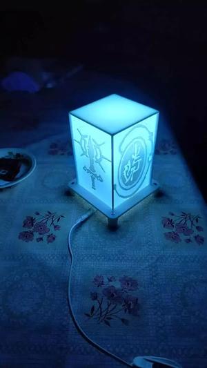 Lithophany prism lamp