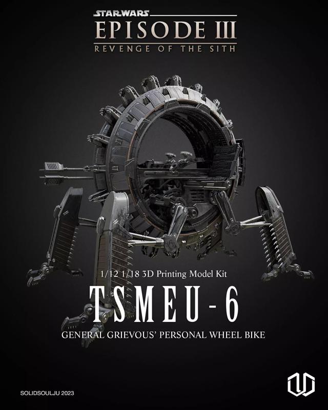 TSMEU - 6 General Grievous Personal Wheel bike Model Kit