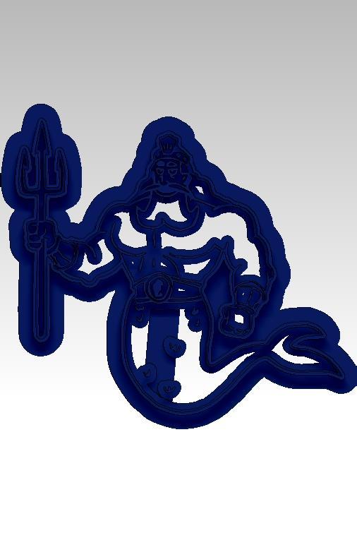 King neptune cookie cutter