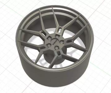 Giovanna Haleb Style Wheels with Tires and Brakes for 3D Print
