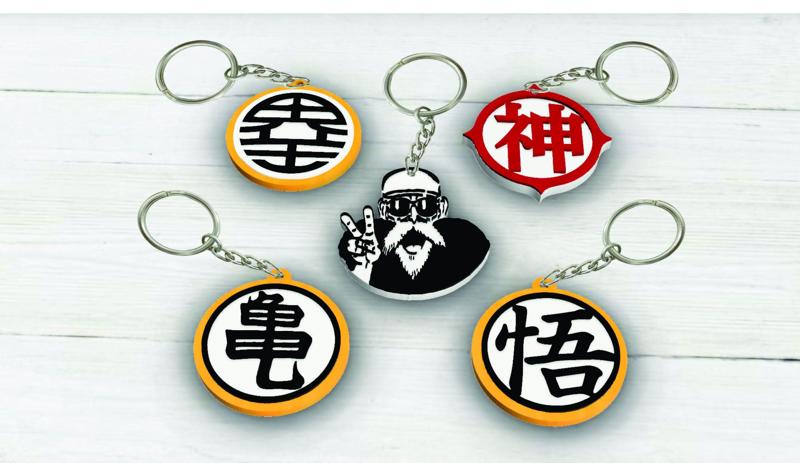 Pack x5 keychain Dragon ball