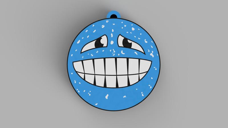 Blue Emoji - Ihıhıhı - Keychain, Earring, Bagcharm
