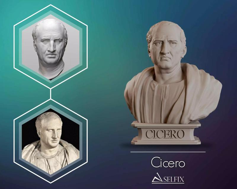 Cicero Bust Sculpture