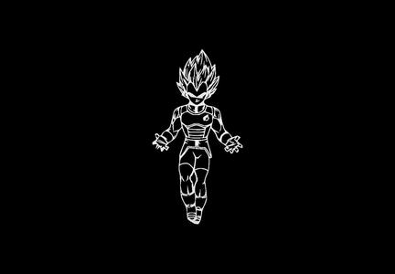 Vegeta wall art