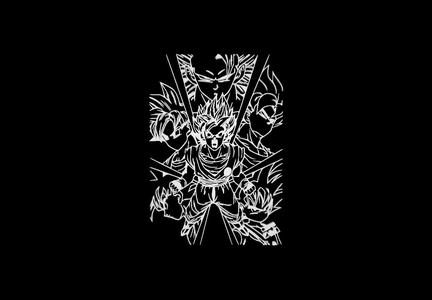 Goku transformations wall art