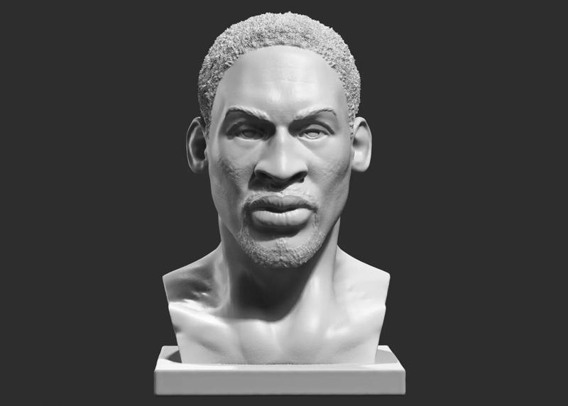 Dennis Rodman bust  3D print model