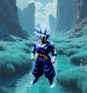 Goku Ultra instinct - Dragon Ball Figurine