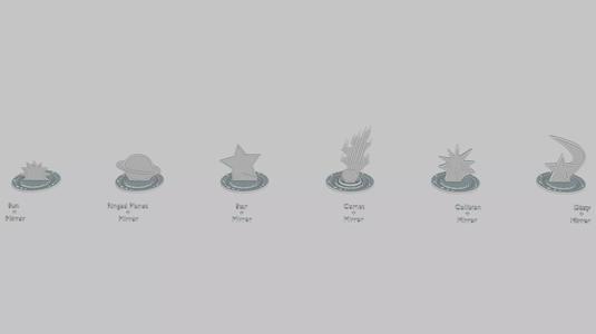 Emoji Statues Space Collection