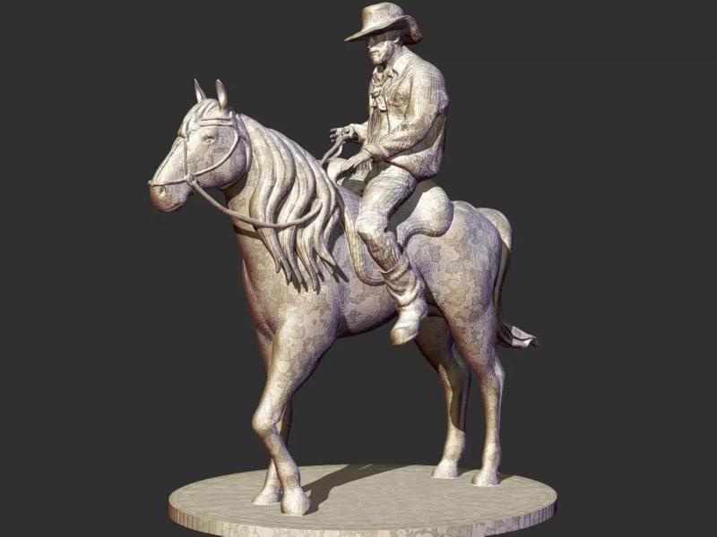 Cowboy Sculpture