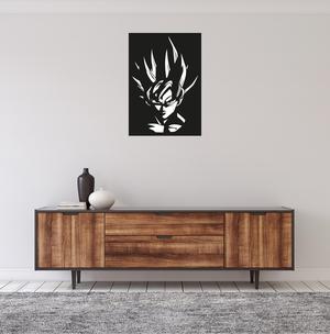 Goku Super Saiyajin Silhouette File - 3D Printing and Laser Cutting
