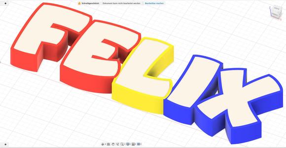 WLED name lamp FELIX Felix RGB