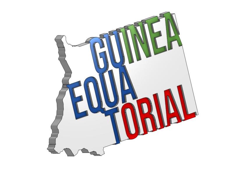 GUINEA EQUATORIAL MAP HOME OFFICE WALL DECOR