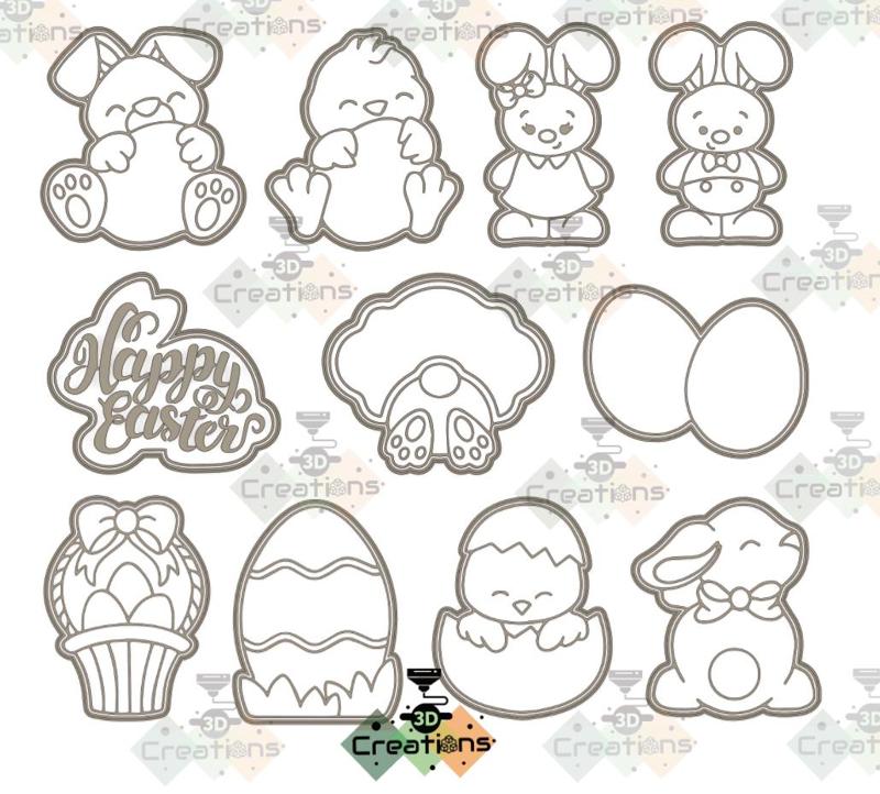 COOKIE CUTTERS -EASTER-.