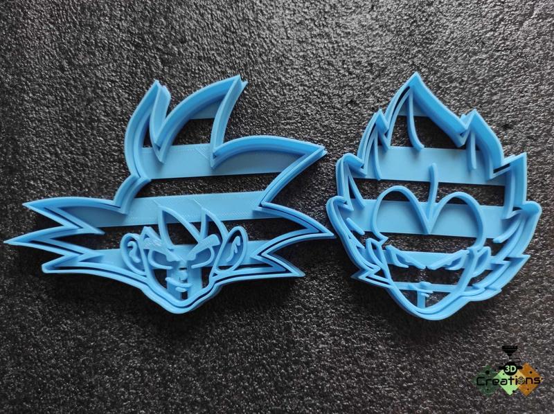 Cookie cutters-veguetta and goku -