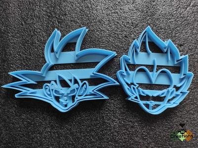 Cookie cutters-veguetta and goku -