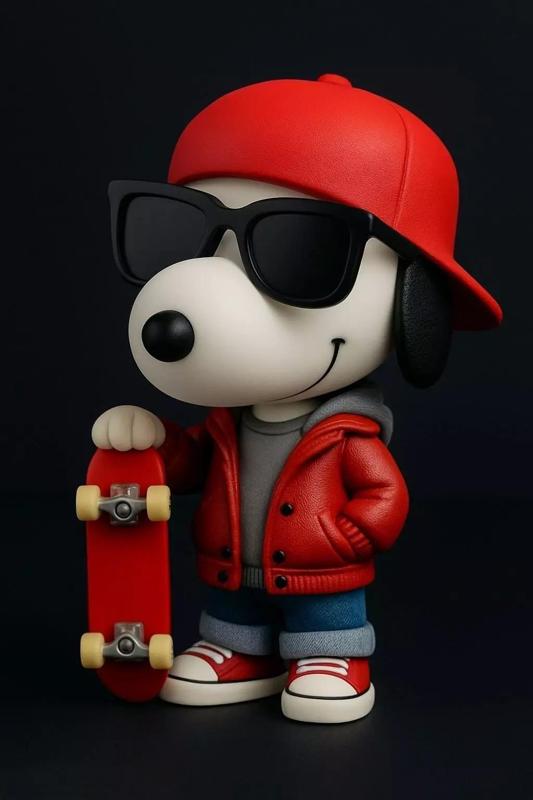 Streetwear Snoopy with Skateboard