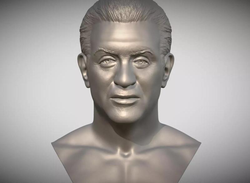 Sylvester Stallone Rocky Balboa bust 3D printing ready