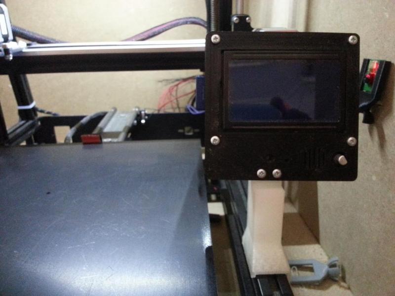 Simple LCD holder for Mendelmax 2