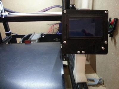 Simple LCD holder for Mendelmax 2