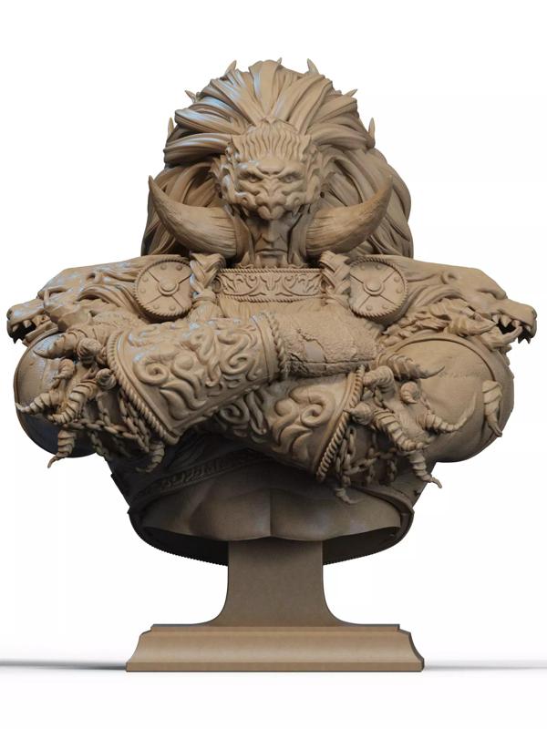 Starscourge Radahn bust 3D Print