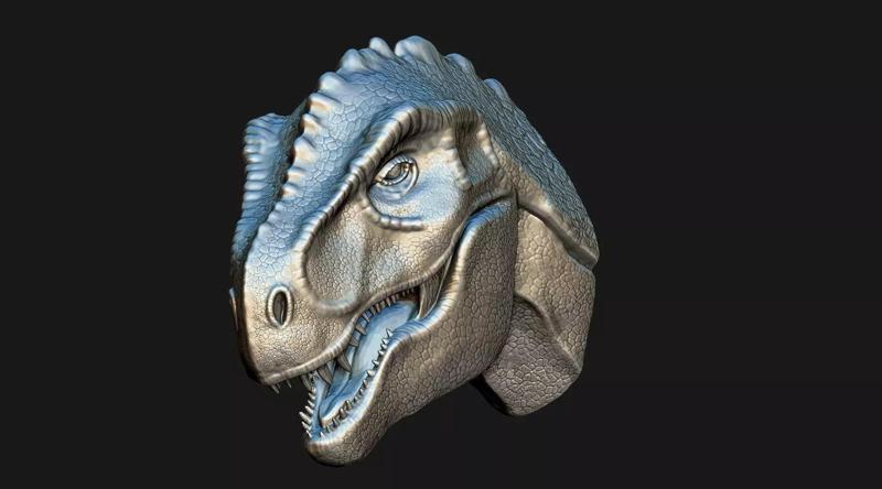 T-Rex Head 3D model for print