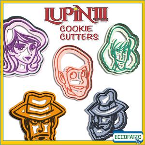 File OBJ - Set of 5 COOKIECUTTER theme anime "LUPIN 3rd"
