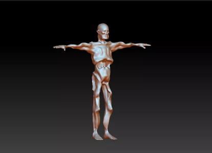 Terrible 3D mannequin download Christmas Halloween strange semi