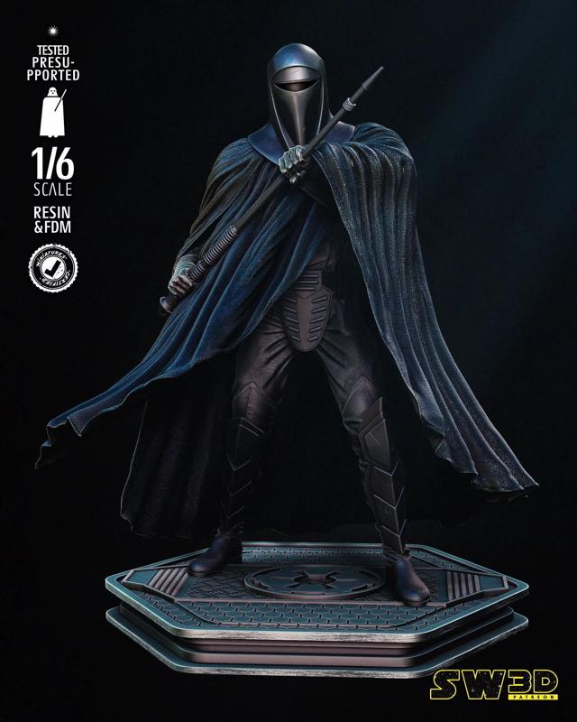 STAR WARS Emperor Royal Guard Sculpture Tested for 3D Printing