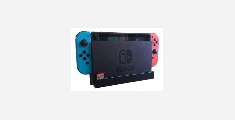 Wall Mount for Nintendo Switch + 7 Game Cartridge Slots