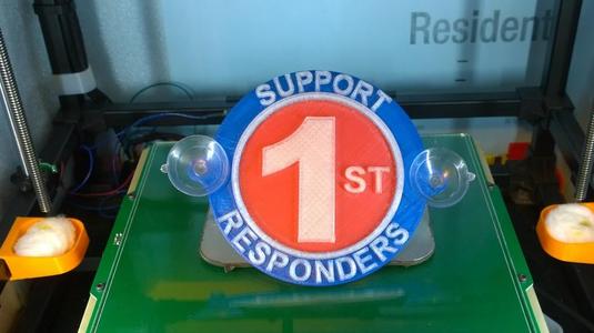 First Responders Support Plaque